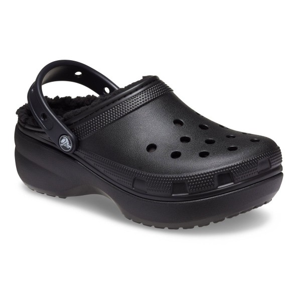 Crocs Ciabatte Classic Platform Lined Clog W Nero